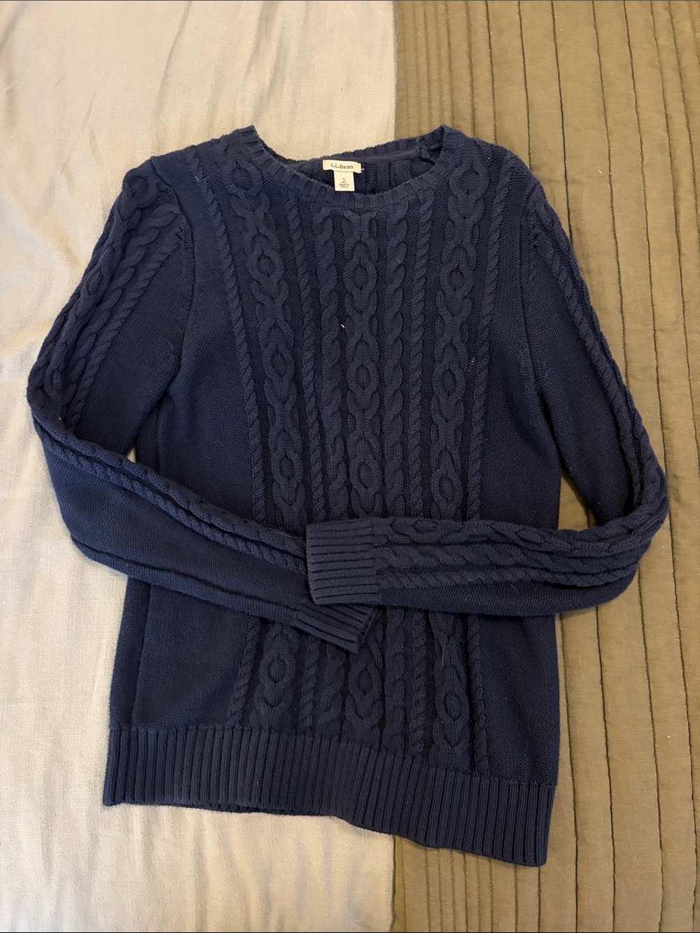 Cable Knit Crewneck Sweater